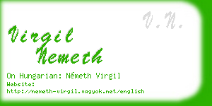 virgil nemeth business card